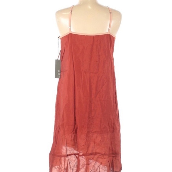Anthropologie Lacausa Burnt Orange Slip Dress Size XS - Picture 5 of 9
